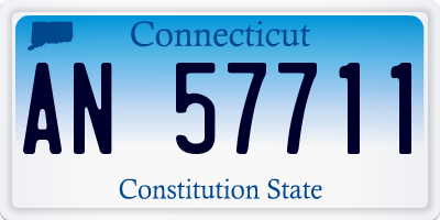 CT license plate AN57711