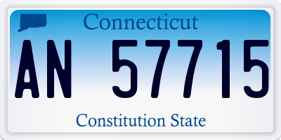 CT license plate AN57715