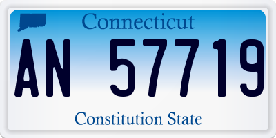 CT license plate AN57719