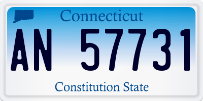 CT license plate AN57731