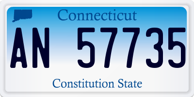 CT license plate AN57735