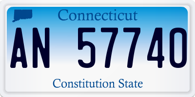 CT license plate AN57740