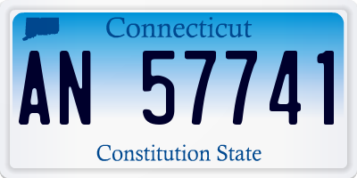 CT license plate AN57741