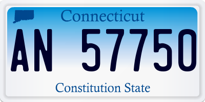 CT license plate AN57750