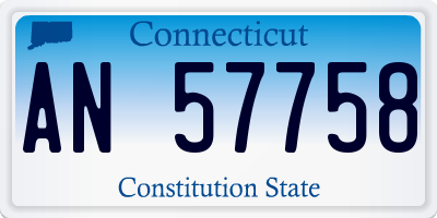 CT license plate AN57758