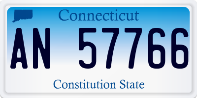 CT license plate AN57766
