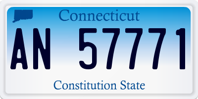 CT license plate AN57771
