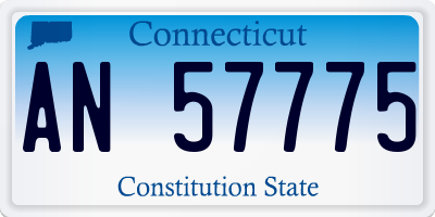 CT license plate AN57775