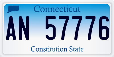 CT license plate AN57776