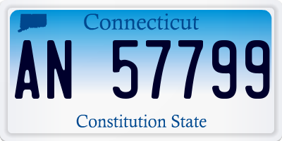 CT license plate AN57799