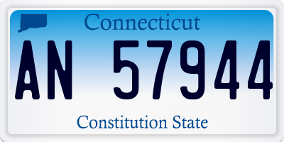 CT license plate AN57944