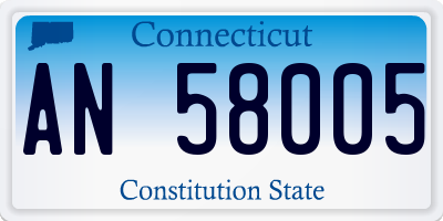 CT license plate AN58005