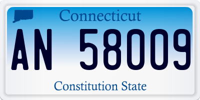 CT license plate AN58009