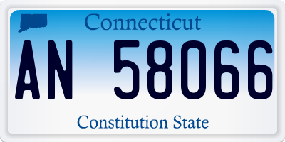 CT license plate AN58066