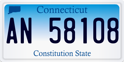 CT license plate AN58108