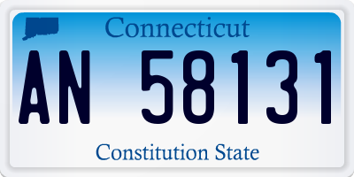 CT license plate AN58131
