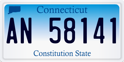 CT license plate AN58141