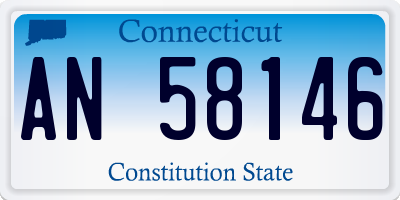 CT license plate AN58146