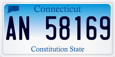CT license plate AN58169