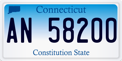 CT license plate AN58200