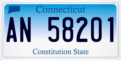 CT license plate AN58201