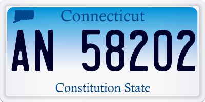 CT license plate AN58202