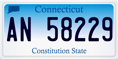 CT license plate AN58229