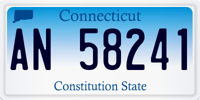 CT license plate AN58241
