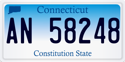 CT license plate AN58248