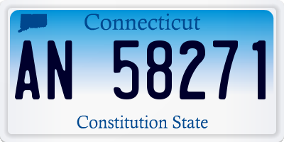 CT license plate AN58271