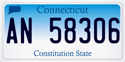 CT license plate AN58306