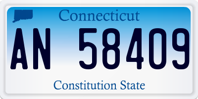 CT license plate AN58409