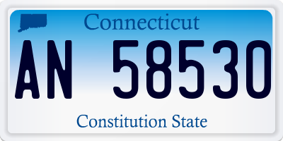CT license plate AN58530
