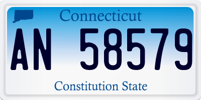CT license plate AN58579