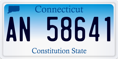 CT license plate AN58641