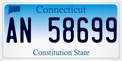 CT license plate AN58699