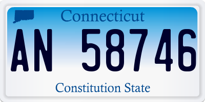 CT license plate AN58746