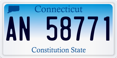 CT license plate AN58771