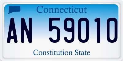 CT license plate AN59010
