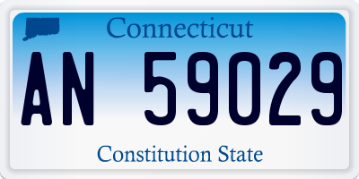 CT license plate AN59029