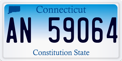 CT license plate AN59064