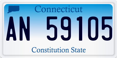 CT license plate AN59105