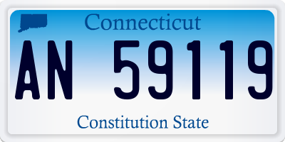 CT license plate AN59119