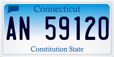 CT license plate AN59120