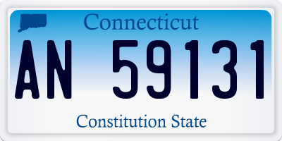 CT license plate AN59131