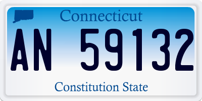 CT license plate AN59132