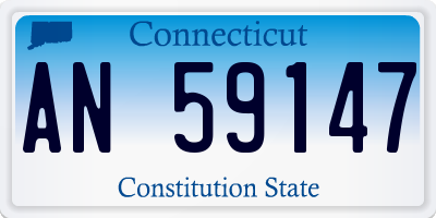 CT license plate AN59147
