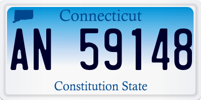 CT license plate AN59148