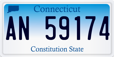 CT license plate AN59174