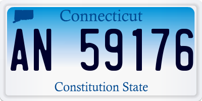 CT license plate AN59176